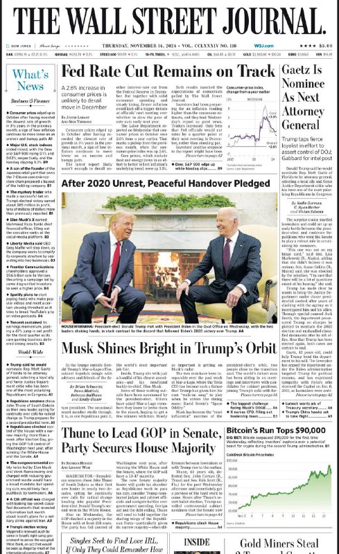 The Wall Street Journal-14.11.2024👉Download#华尔街日报