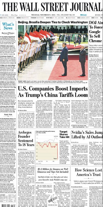 The Wall Street Journal-21.11.2024👉Download#华尔街日报