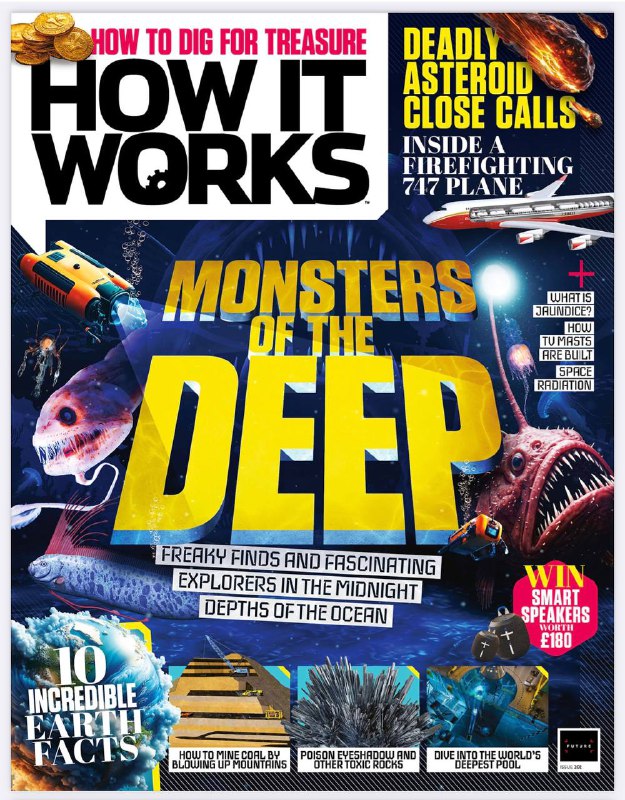 How It Works-I202.2025⚠️本期聚焦深海生物、地球奥秘、科技发明等，如“深海怪物”“地球回收岩石”“海上石油勘探”等....📌Download                #how_it_works