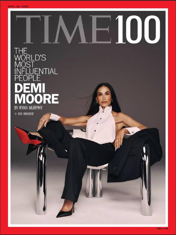 Time International Edition-28.04.2025⚠️“时代100人”榜单概况：与劳力士合作，规模最大，包含政治、商业、娱乐等领域人士，来自32个国家，年龄跨度大