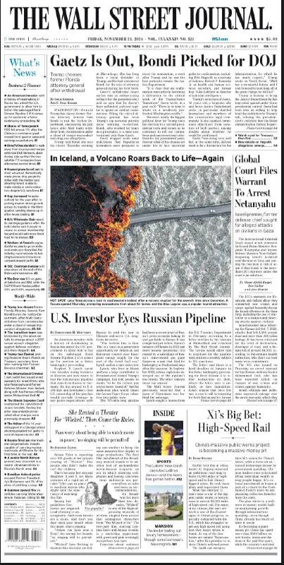 The Wall Street Journal-22.11.2024👉Download#华尔街日报