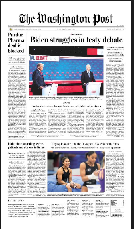 The Washington Post-2024.6.28👉下载    #华盛顿邮报