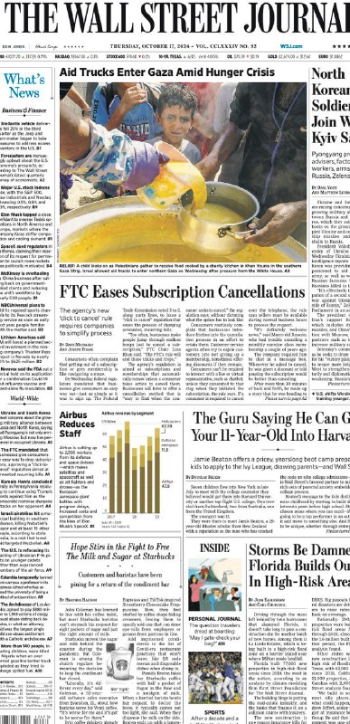 The Wall Street Journal-17.10.2024👉Download#华尔街日报