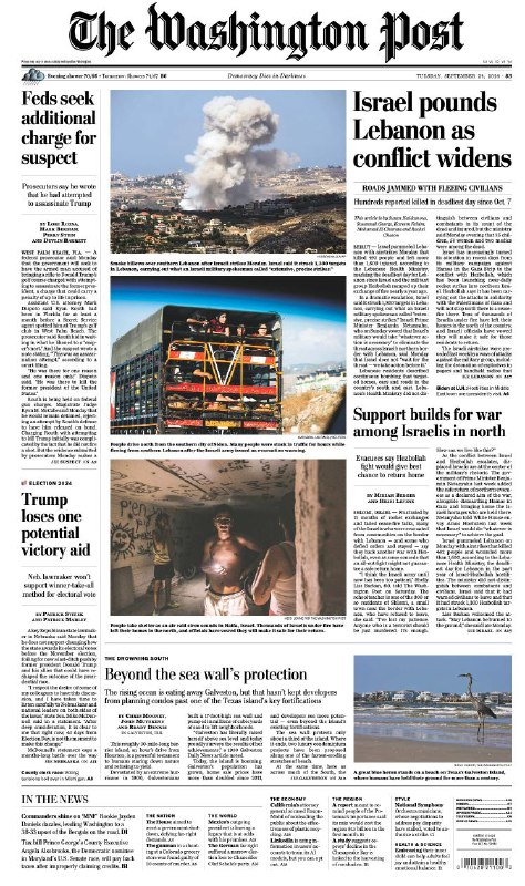 The Washington Post -24.09.2024👉Download#华盛顿邮报