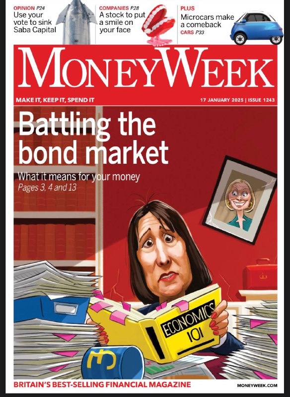 MoneyWeek-17.01.2025⚠️英国与债券市场博弈，30年期国债收益率达1998年以来最高，政府债务成本增加；美国核能公司星座能源收购卡尔平公司，强生收购细胞内疗法公司，引发市场关注；由于清洁技术和人工智能发展，金属和矿产需求大增，投资者可通过投资相关ETF、矿业公司及受益产业把握“超级周期”机遇....📌Download         #理财周刊