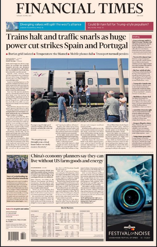 Financial Times-30.04.2025⚠️加拿大自由党在大选中获胜，总理需应对贸易战及经济转型挑战；特朗普执政百日，支持率因关税、移民政策等下降；以色列间谍局长辞职，避免国家陷入宪法危机；美国贸易逆差创纪录，影响GDP预测；中国抨击美国贸易霸凌；马耳他黄金护照被裁定非法.....📌Download                #金融时报