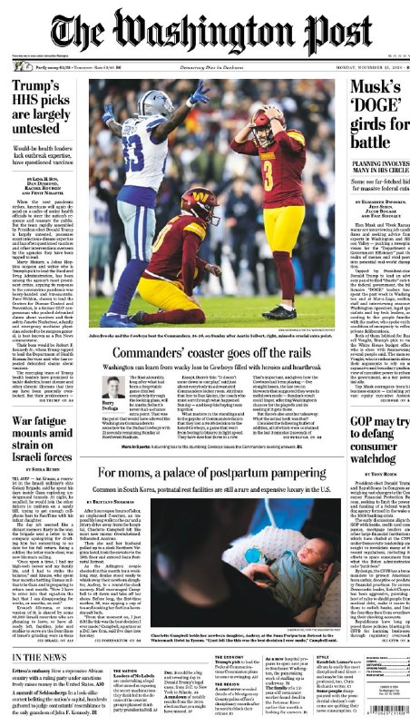 The Washington Post-25.11.2024👉Download#华盛顿邮报