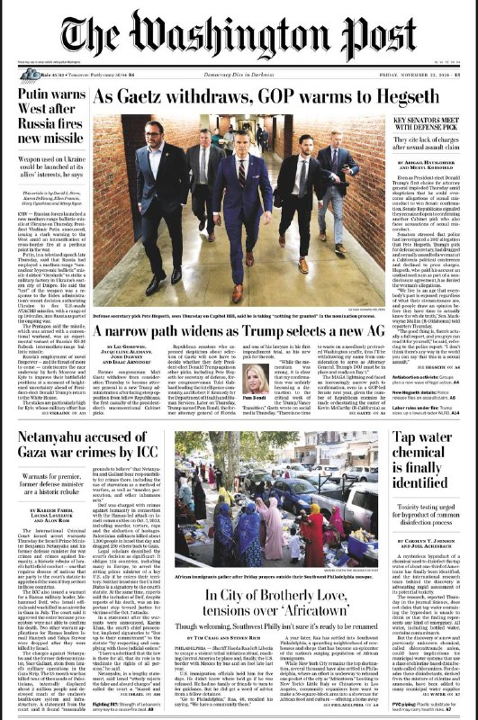 The Washington Post-22.11.2024👉Download#华盛顿邮报