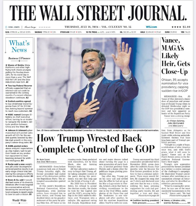 TheWallStreetJournal- 18.07.2024👉下载