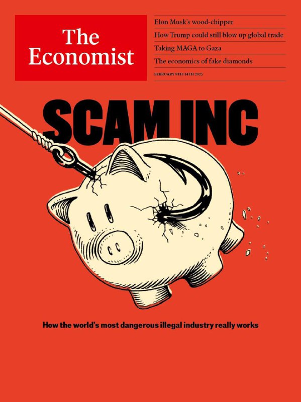 The Economist-8.02.2025⚠️特朗普政策冲击国际秩序：在巴以问题上，他提出的加沙方案引发各方争议；对伊朗重启“最大压力”制裁，加剧地区紧张局势；叙利亚新总统上台，其重建国家的计划面临诸多挑战；刚果（金）东部冲突升级；美国企业的多元化政策在特朗普的攻击下面临困境，数据中心投资热潮持续，但也存在供应不足和需求变化等问题；加密货币犯罪催生了新的调查手段，但相关技术在应用中存在局限性....📌Download         #经济学人