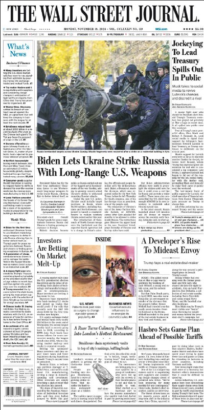 The Wall Street Journal-18.11.2024👉Download#华尔街日报