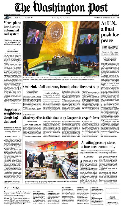 The Washington Post-25.09.2024👉Download#华盛顿邮报