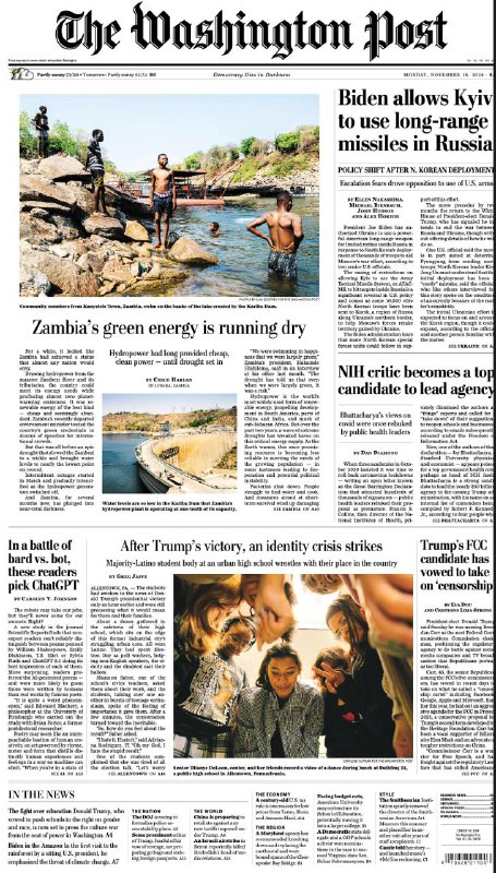 The Washington Post-18.11.2024👉Download#华盛顿邮报